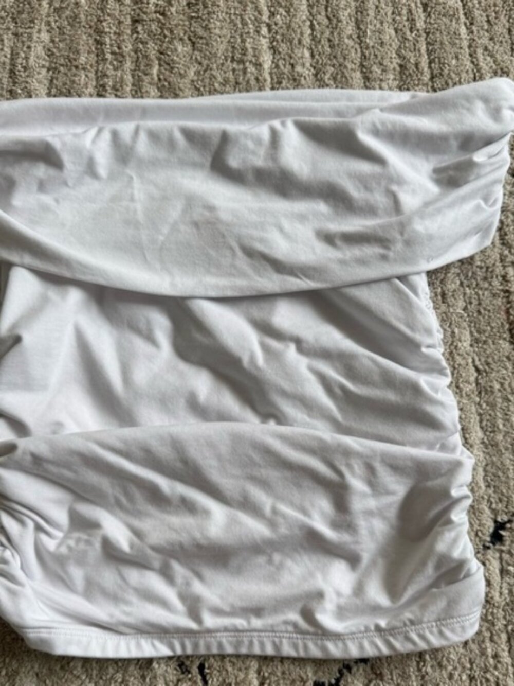 Abercrombie & Fitch White Modal-Blend Top